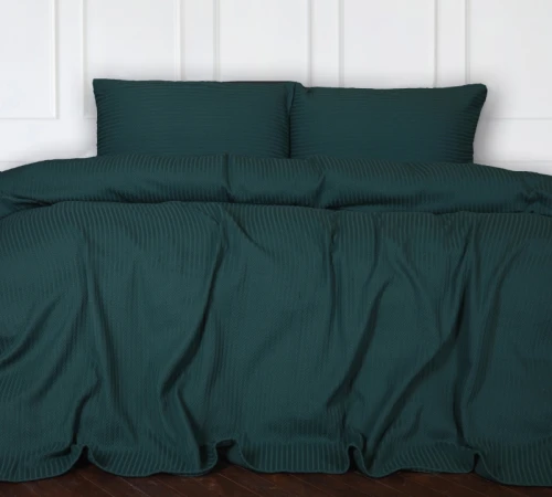 Набор покрывало + наволочки "№10-05 Arrowline Emerald"