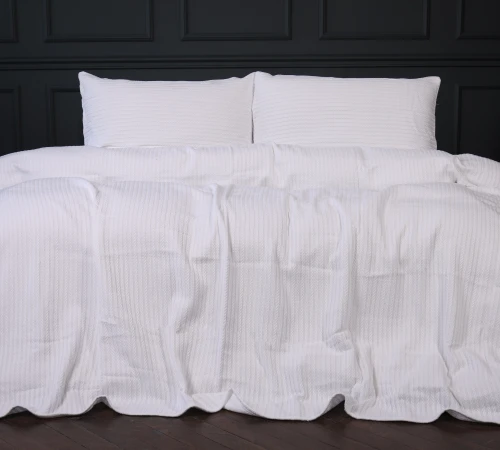 Набір покривало + наволочки "№10-01 Arrowline White"