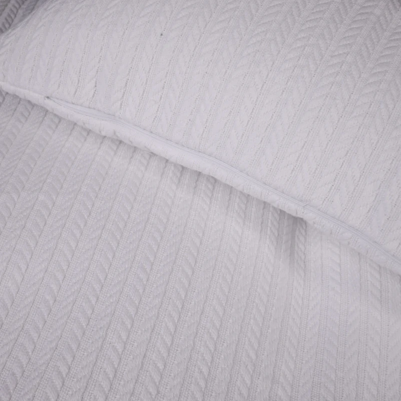 Набір покривало + наволочки "№10-01 Arrowline White" - 2