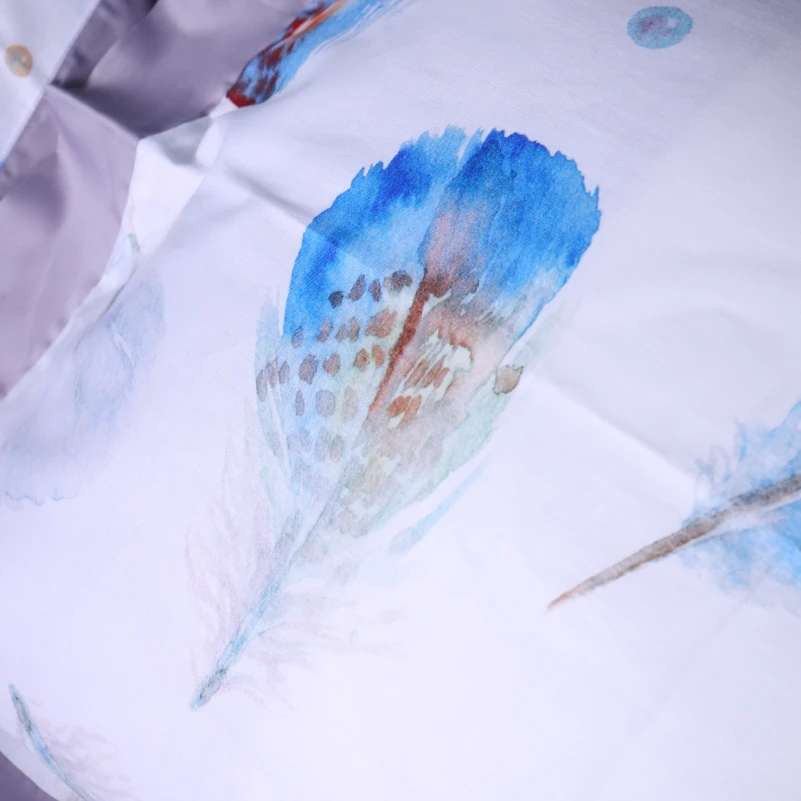 Комплект постільної білизни Сатин ELIT "Azure Jay" - 6