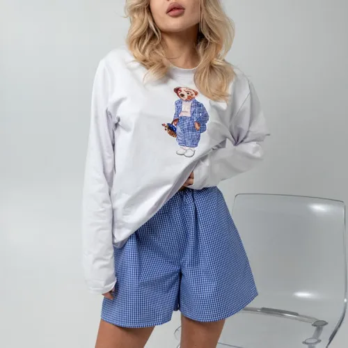 Піжама жіноча Бавовняна "Bear blue"