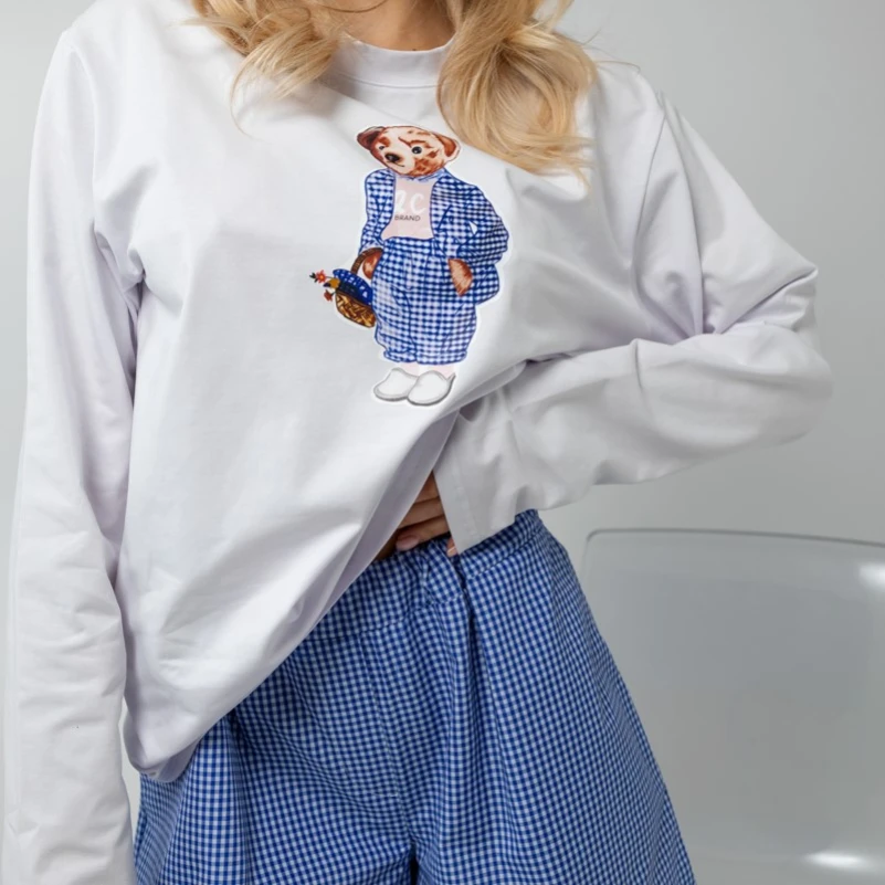 Пижама женская Хлопковая "Bear blue" - 3