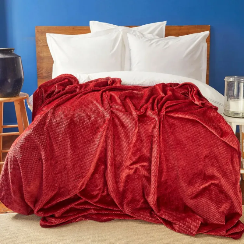 Плед C "Bedspread Evelyn red"