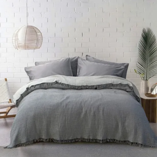 Покривало C "Bedspread Olivia dark grey-light grey"
