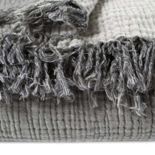 Покривало C "Bedspread Olivia dark grey-light grey" - 2