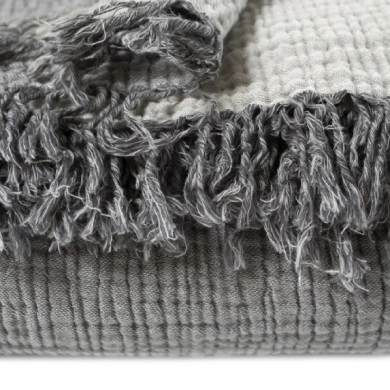 Покривало C "Bedspread Olivia dark grey-light grey" - 1