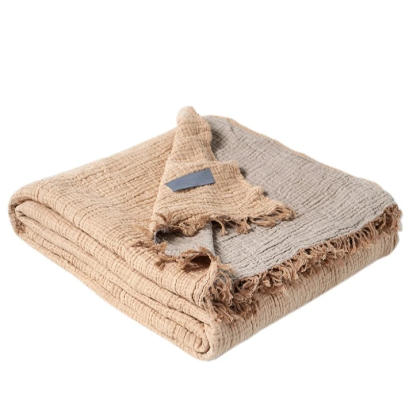 Покрывало C "Bedspread Olivia tan-coffee" - 3