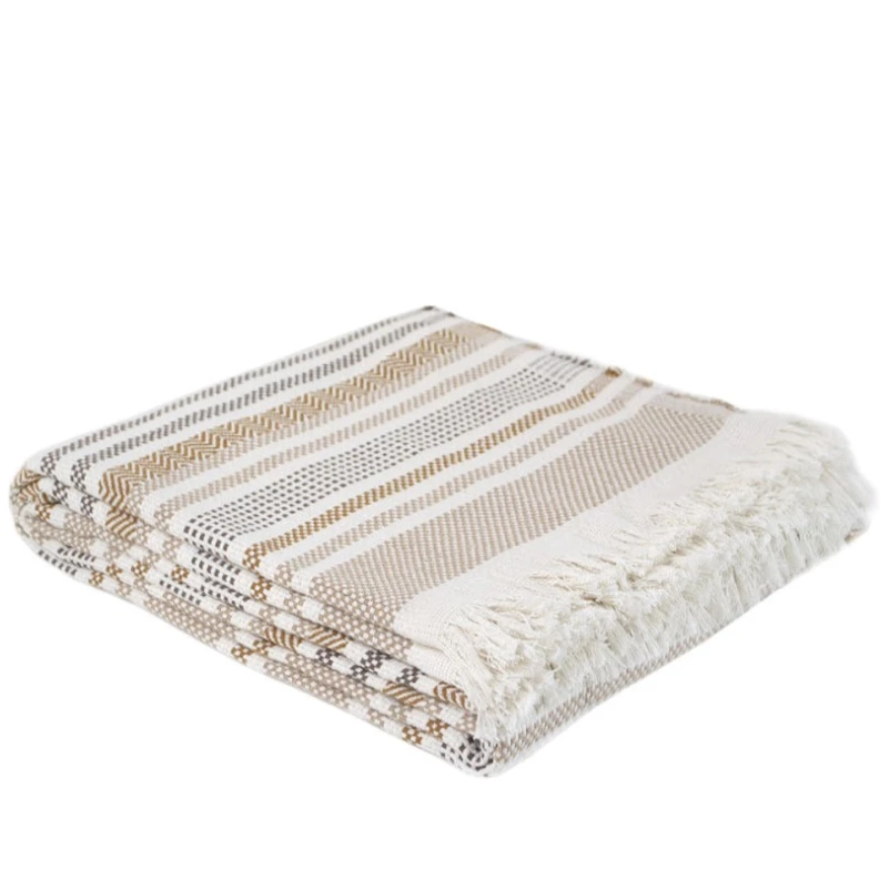 Покрывало C №1318 Beige lines - 2