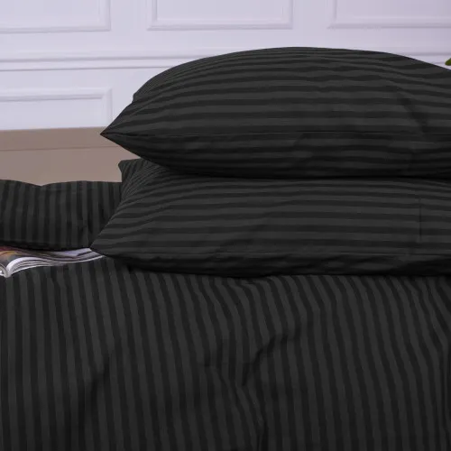 Наволочка MirSon Ranforce Elite 17-0611 Stripe Black - 2