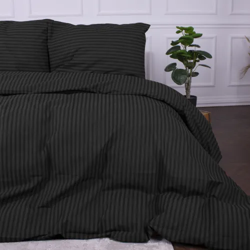Простынь MirSon Ranforce Elite 17-0611 Stripe Black - 4