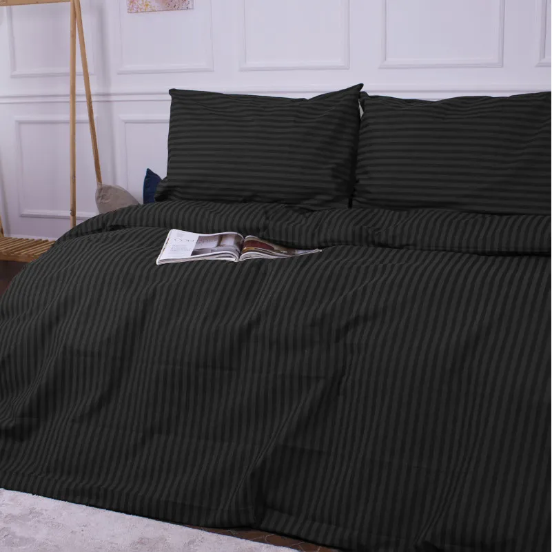 Комплект постільної білизни MirSon Ranforce Elite 17-0611 Stripe Black - 2