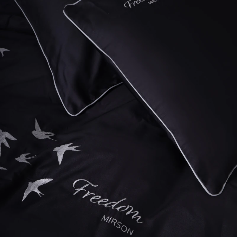 Комплект постільної білизни Сатин 0055 Black Pearl "Freedom" - 1