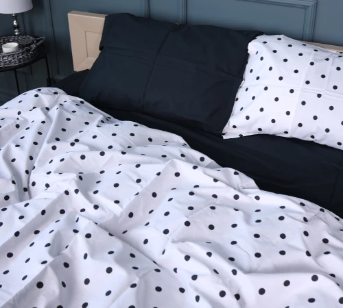 Комплект постельного белья Сатин 22-1371 Black & White Sports - 2