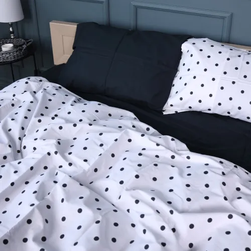 Комплект постільної білизни Сатин 22-1371 Black & White Sports - 2