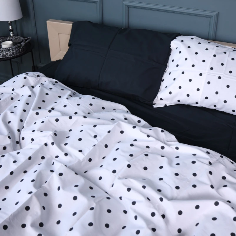Комплект постельного белья Сатин 22-1371 Black & White Sports - 1