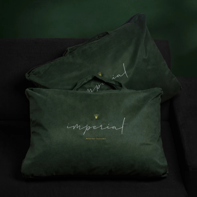 Подушка пуховая Imperial Brilliance 100% пух Imperial class мако-батист (средняя) - 14