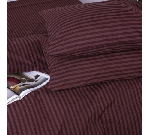 Простирадло MirSon Ranforce Elite 17-0617 Stripe Brown - 2