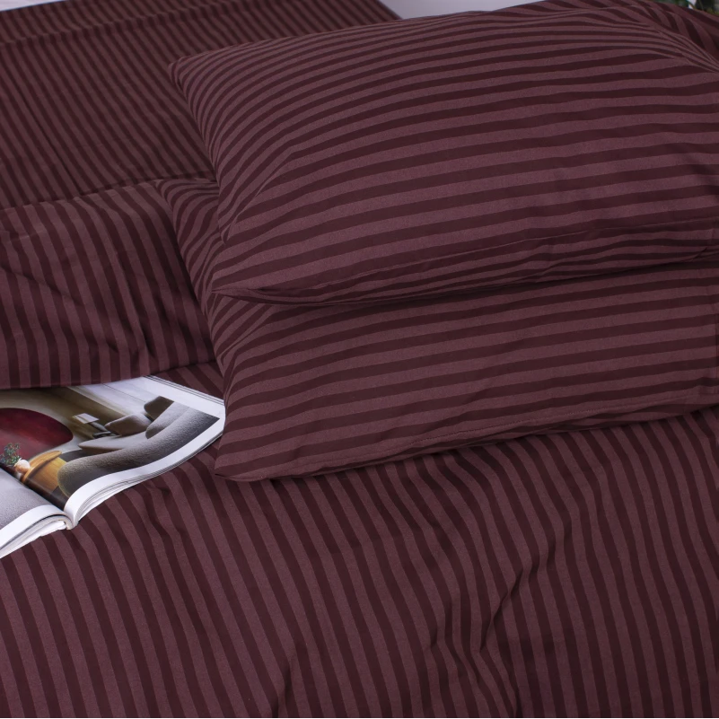 Комплект постільної білизни MirSon Ranforce Elite 17-0617 Stripe Brown - 5