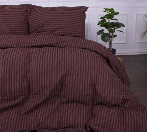 Комплект постільної білизни MirSon Ranforce Elite 17-0617 Stripe Brown - 2