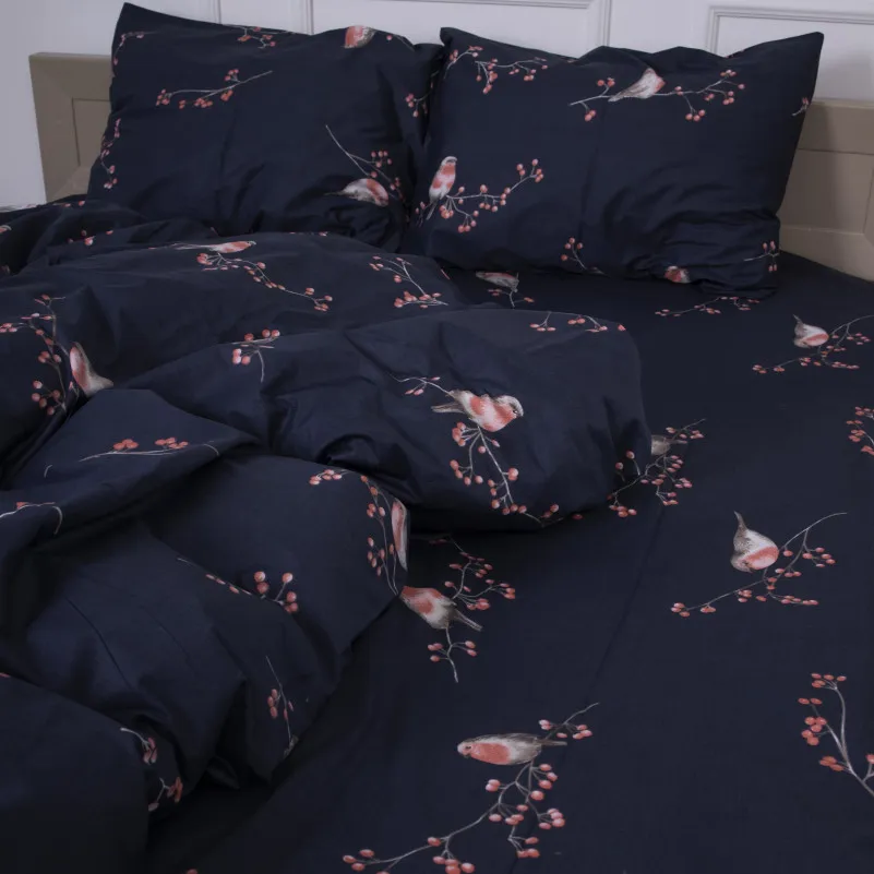 Комплект постельного белья Сатин 22-1280 Bullfinches - 1