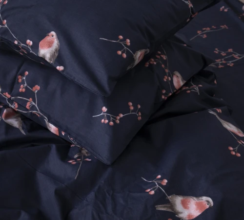 Наволочка Сатин 22-1280 Bullfinches