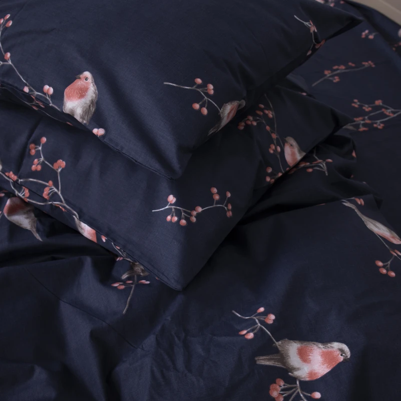 Наволочка Сатин 22-1280 Bullfinches