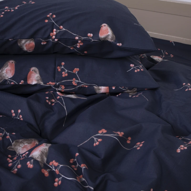 Наволочка Сатин 22-1280 Bullfinches - 1