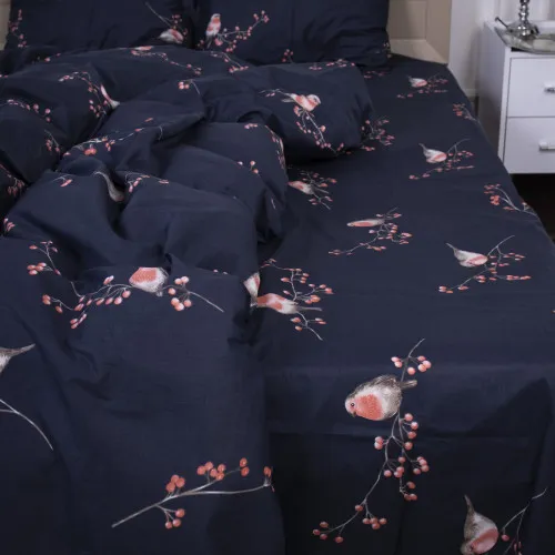 Простынь Сатин 22-1280 Bullfinches