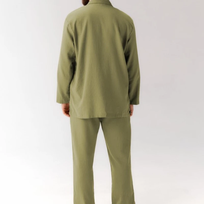 Пижама мужская 100% Хлопок Л  "Charles" olive - 2