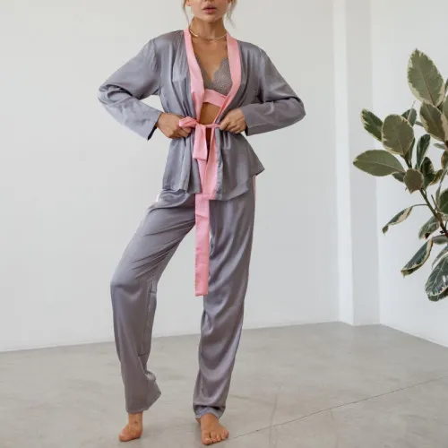 Жіночий костюм-трійка "Chloe" gray