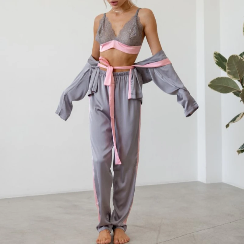 Женский костюм-тройка "Chloe" gray - 2