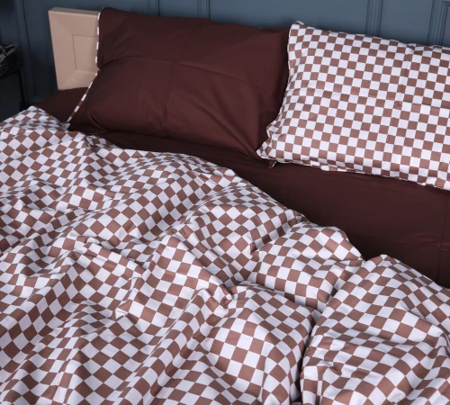 Комплект постельного белья Сатин 22-1369 Classic Checkers - 2