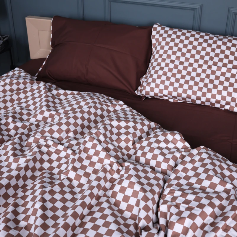 Комплект постельного белья Сатин 22-1369 Classic Checkers - 1