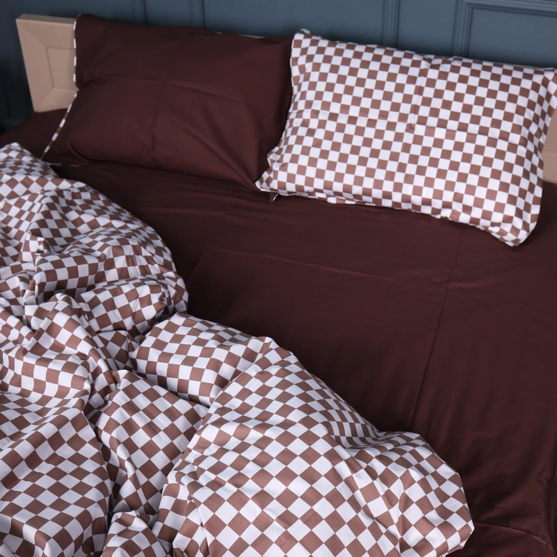 Комплект постельного белья Сатин 22-1369 Classic Checkers - 3