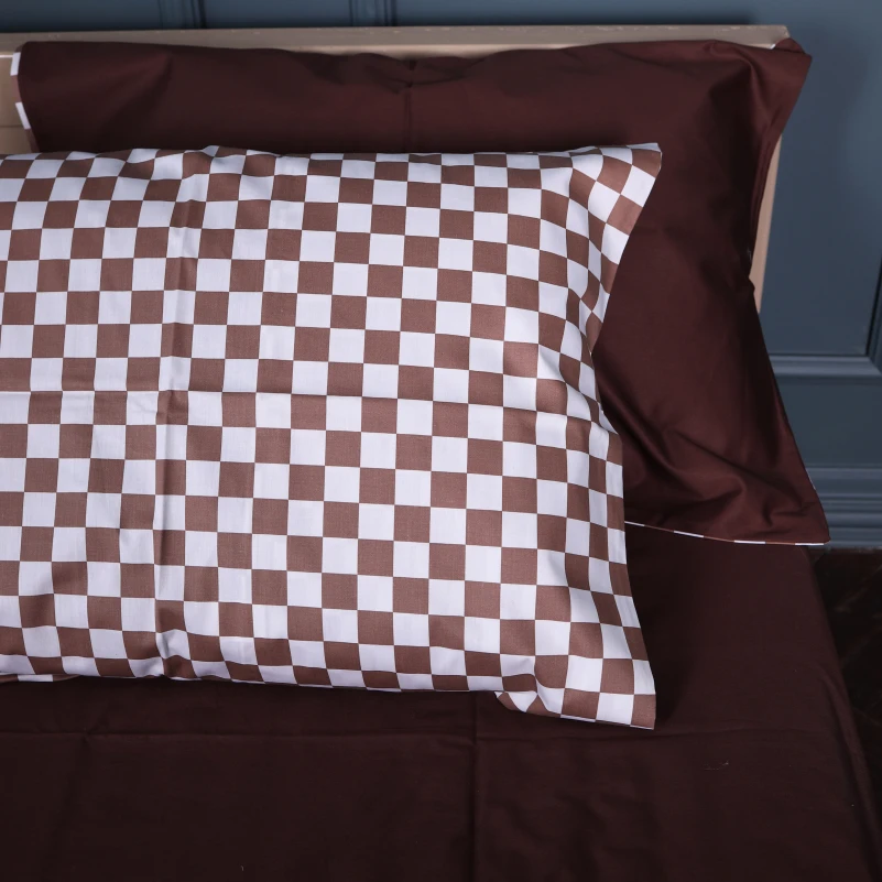 Комплект постельного белья Сатин 22-1369 Classic Checkers - 5