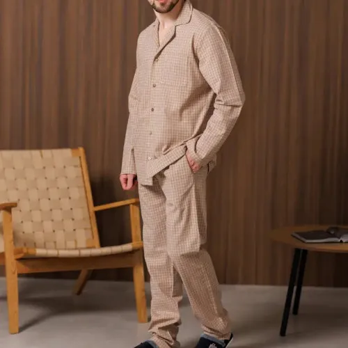 Піжама чоловіча Фланель Х "Classic Flannel" ivory - 2