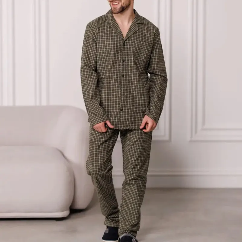 Піжама чоловіча Фланель Х "Classic Flannel" olive