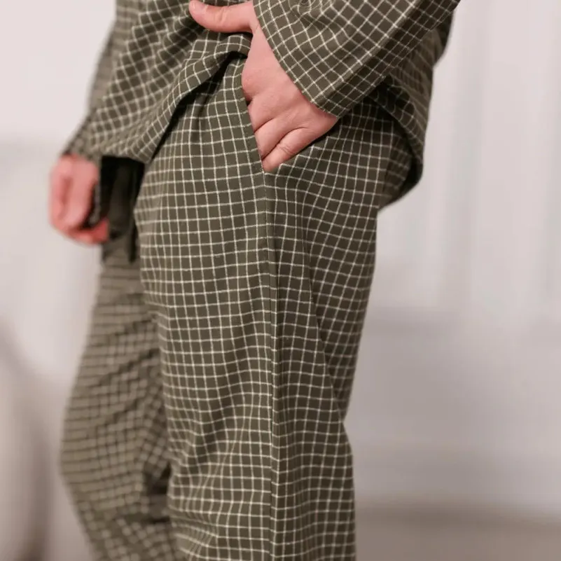 Піжама чоловіча Фланель Х "Classic Flannel" olive - 5