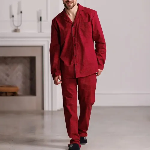 Піжама чоловіча Фланель Х "Classic Flannel" red - 4