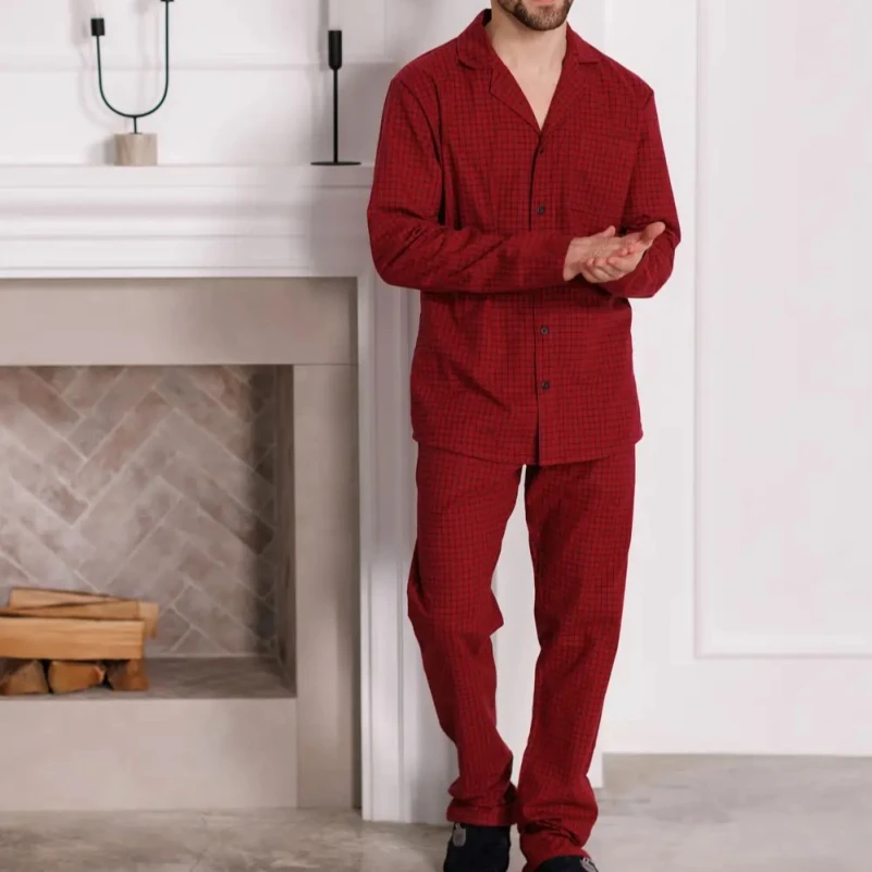 Пижама мужская Фланель Х "Classic Flannel" red - 2