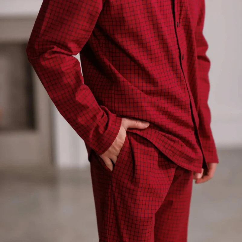 Пижама мужская Фланель Х "Classic Flannel" red - 6