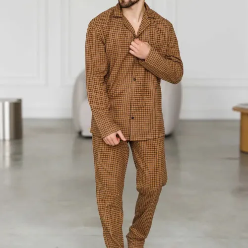 Піжама чоловіча Фланель Х "Classic Flannel" sandy