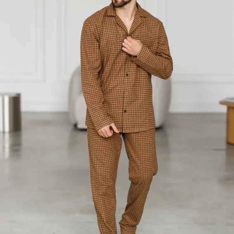 Піжама чоловіча Фланель Х "Classic Flannel" sandy
