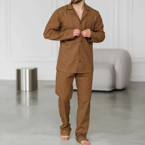 Піжама чоловіча Фланель Х "Classic Flannel" sandy - 2
