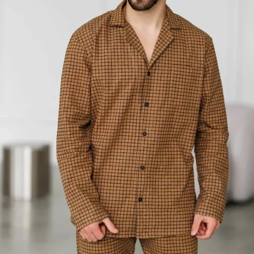 Піжама чоловіча Фланель Х "Classic Flannel" sandy - 3