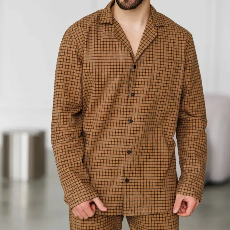 Піжама чоловіча Фланель Х "Classic Flannel" sandy - 2