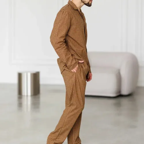 Піжама чоловіча Фланель Х "Classic Flannel" sandy - 4