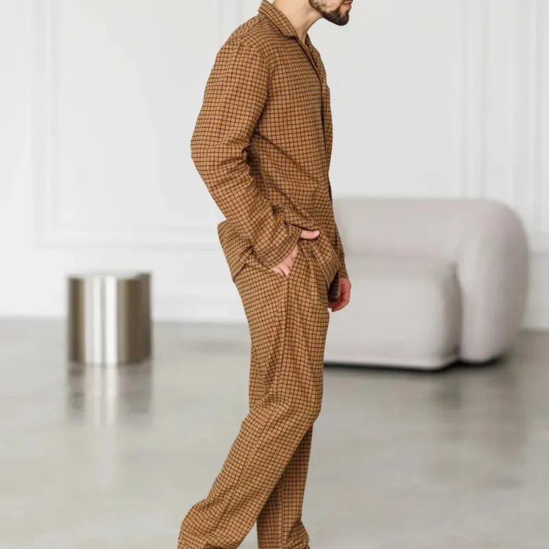 Піжама чоловіча Фланель Х "Classic Flannel" sandy - 3