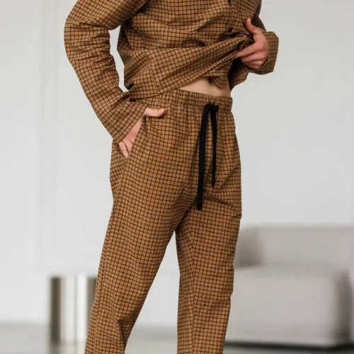 Піжама чоловіча Фланель Х "Classic Flannel" sandy - 5