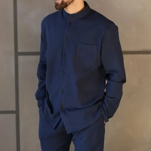 Піжама чоловіча Фланель Х "Classic Flannel soft" blue - 3